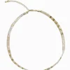 Tila Necklace Beige and Gold