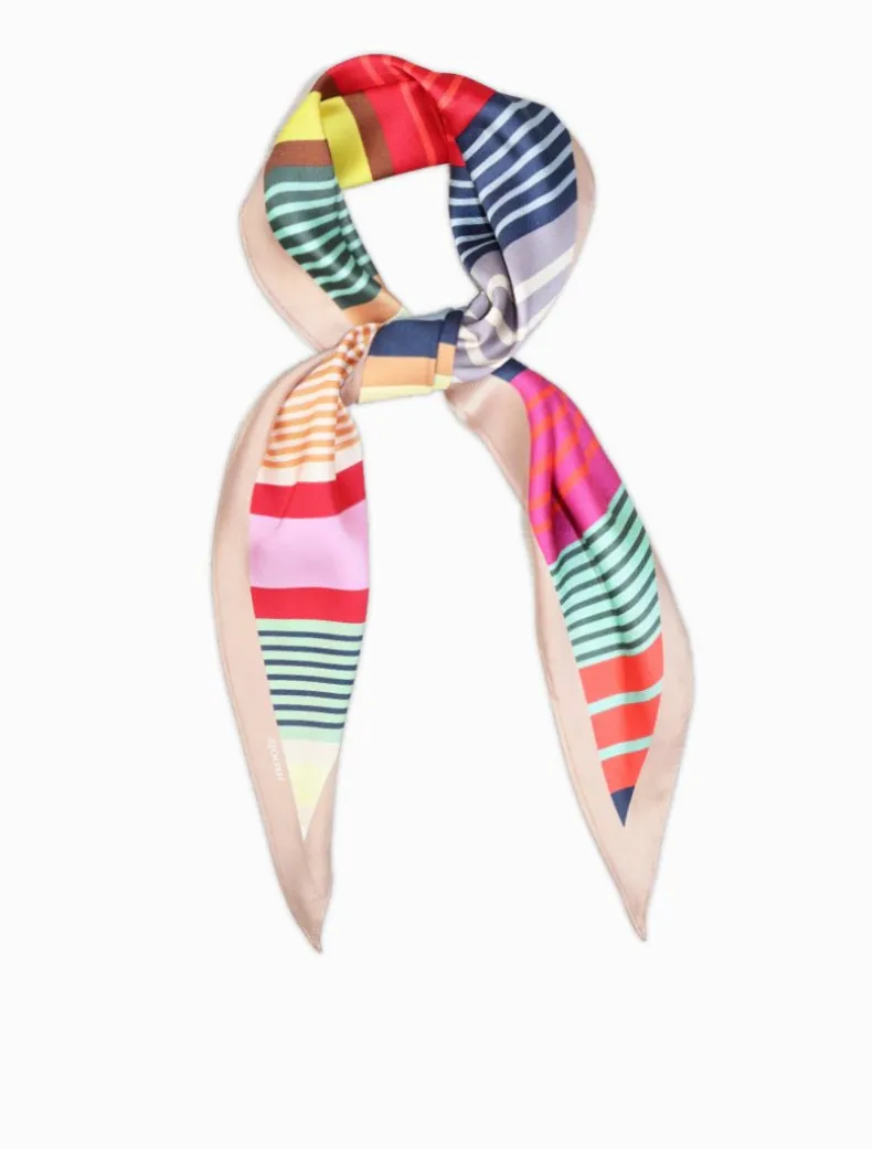 Trapezoid Scarf Bright Stripes
