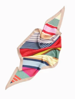 Trapezoid Scarf Bright Stripes