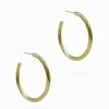 Twist Hoop Earrings Gold