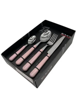 Umbria 24 Piece Cutlery Set Pink - FINAL SALE