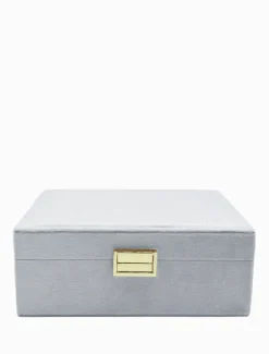 Velvet Jewellery Box Blue