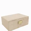 Velvet Jewellery Box Champagne