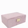 Velvet Jewellery Box Pink
