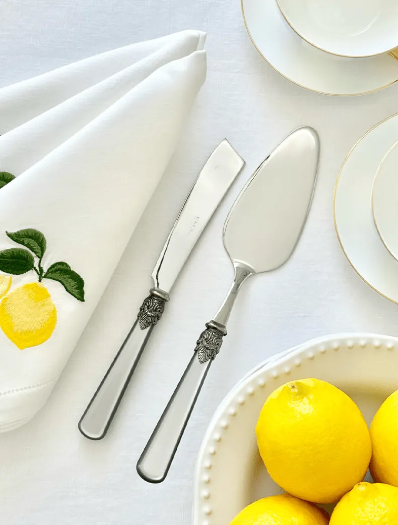Verona 2 Piece Cake Server Grey