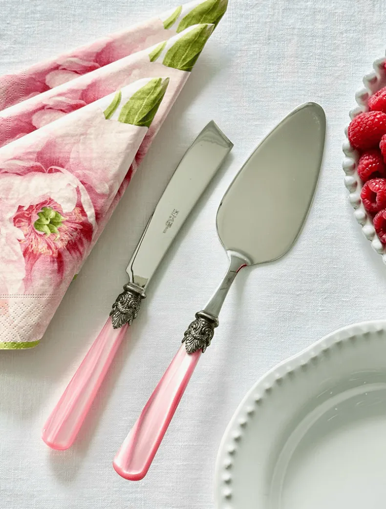 Verona 2 Piece Cake Server Pink