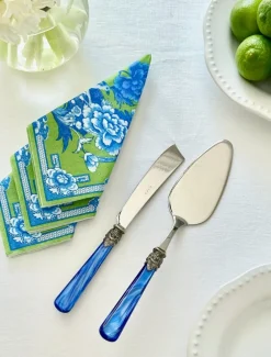 Verona 2 Piece Cake Server Blue