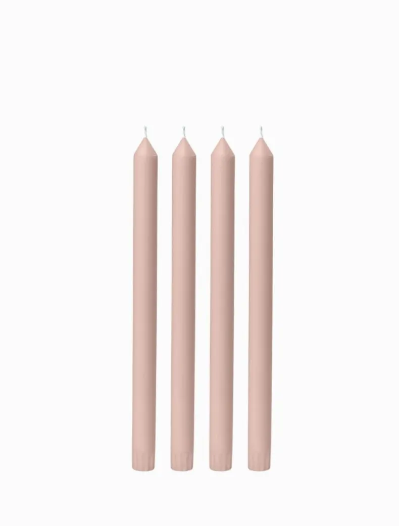 Vintage Blush 30cm Dinner Candle (Pack of 4)