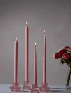 Vintage Blush 30cm Dinner Candle (Pack of 4)