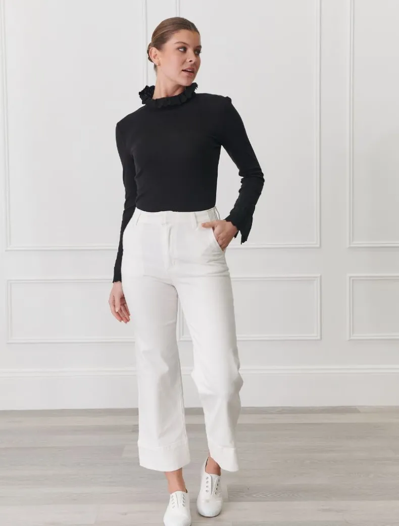 Wanda Denim Pant White