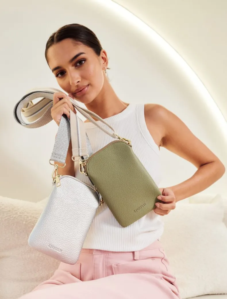 Wanderer Cross Body Bag Silver