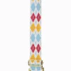Webbing Bag Strap Argyle White