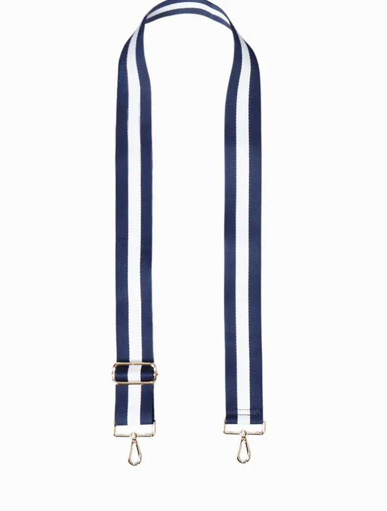 Webbing Bag Strap Navy White