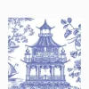 Williamsburg Chinoiserie Toile Pagoda Blue Lunch Napkins 20pk