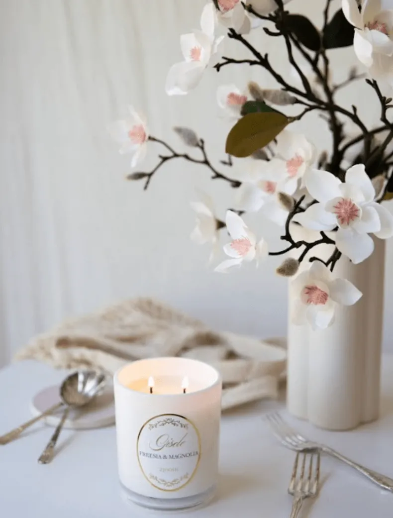 Zjoosh Candle Gisele Freesia u0026 Magnolia