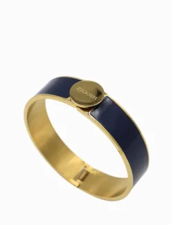 Zjoosh Logo Disk Bangle Navy