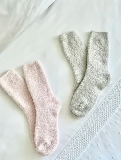 Zjoosh Plush Bed Socks Grey
